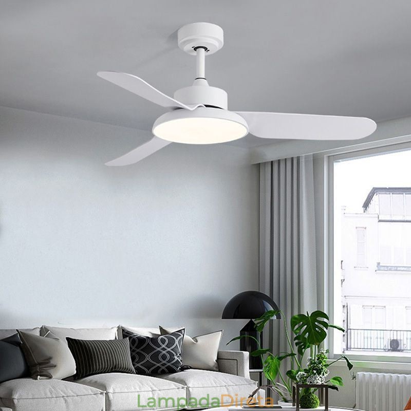 Lâmpada de ventilador inversora moderna e minimalista Lâmpada de ventilador de teto