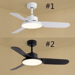 Lâmpada de ventilador inversora moderna e minimalista Lâmpada de ventilador de teto