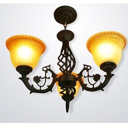Lustre de ferro forjado vintage