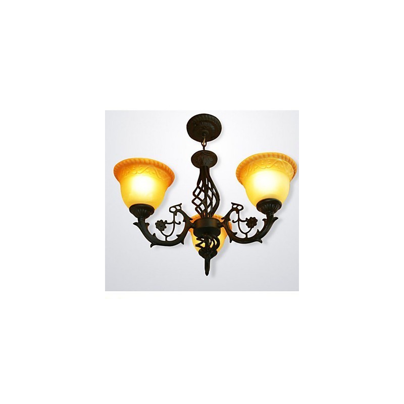 Lustre de ferro forjado vintage