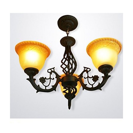 Lustre de ferro forjado vintage Lustre de ferro forjado vintage