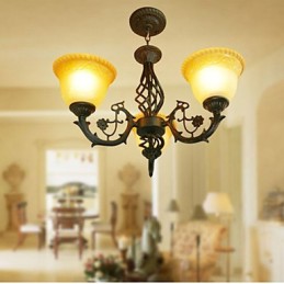Lustre de ferro forjado vintage