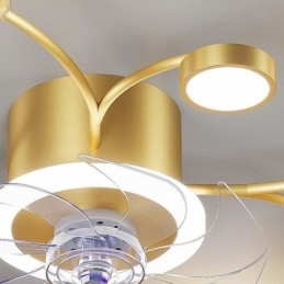 Lustre de teto criativo com ventilador