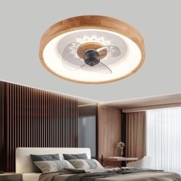 Ventilador de teto inversor moderno com luzes, controle remoto, luz de teto, ventilador, lâmpada