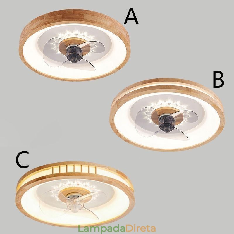 Ventilador de teto inversor moderno com luzes, controle remoto, luz de teto, ventilador, lâmpada