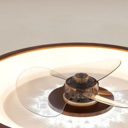 Ventilador de teto inversor moderno com controle remoto, lâmpada de ventilador de teto