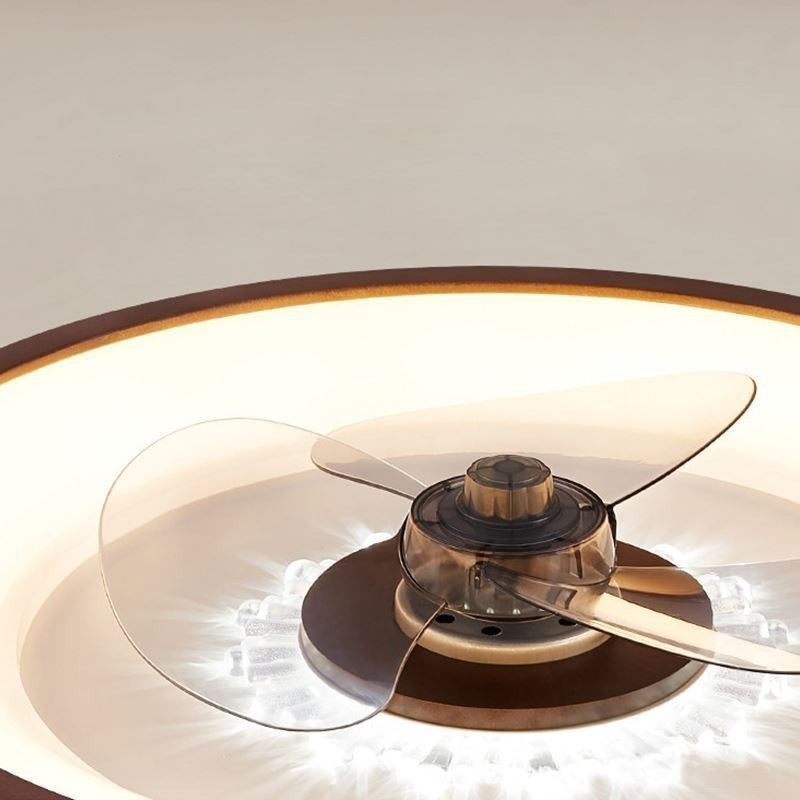 Ventilador de teto inversor moderno com controle remoto, lâmpada de ventilador de teto