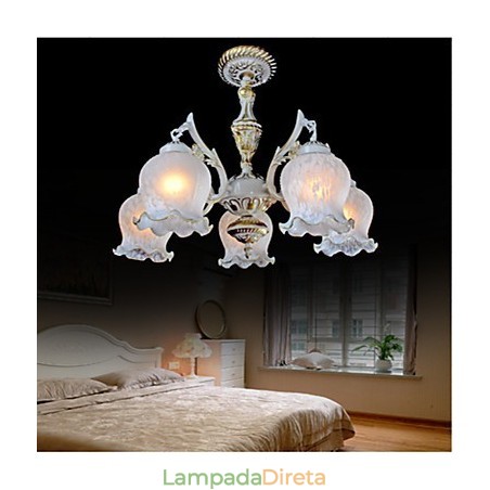 Lustre Tradicional Clássico Vintage Retro Metal Lustre Tradicional Clássico Vintage Retro Metal