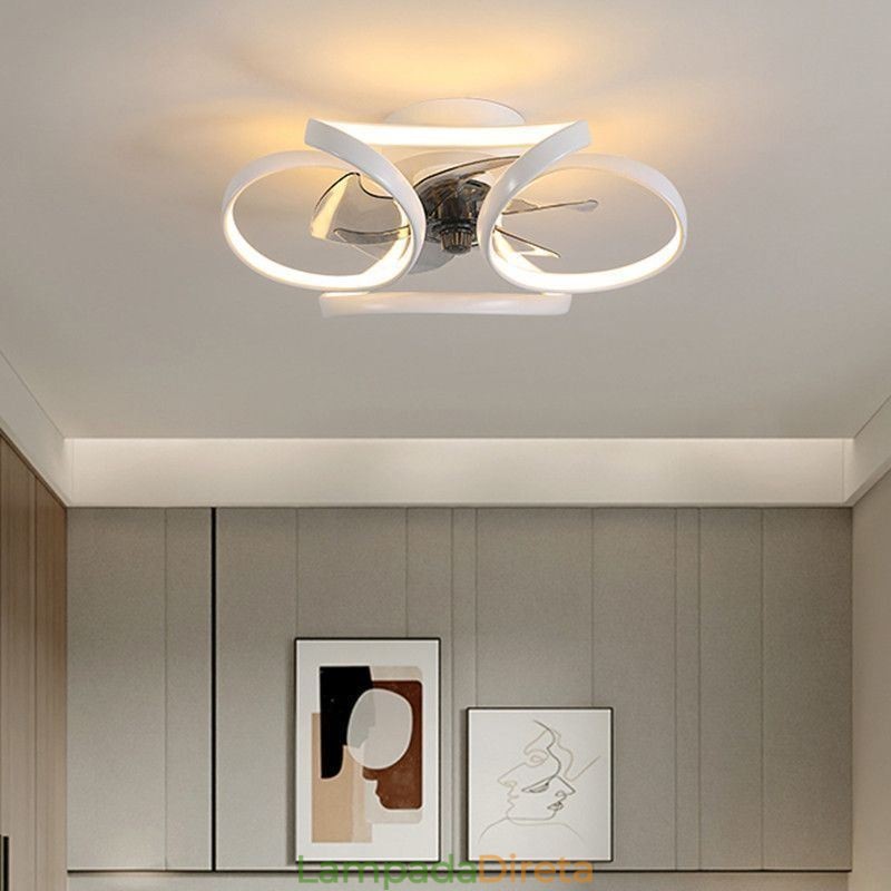 Ventilador de teto exclusivo e luz Ventilador de teto moderno com luzes