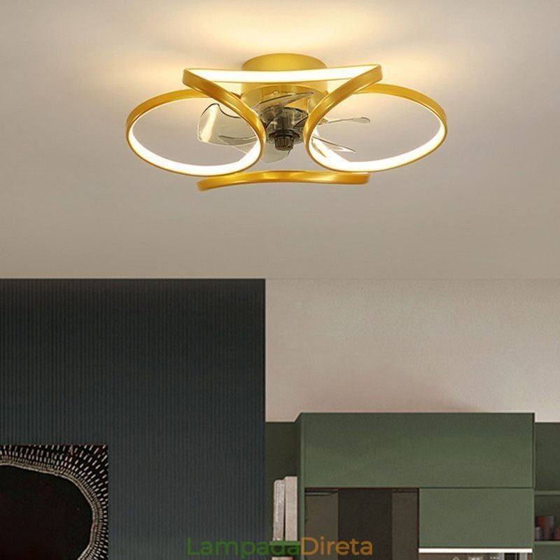 Ventilador de teto exclusivo e luz Ventilador de teto moderno com luzes