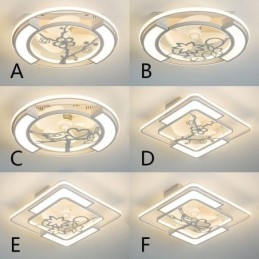 Ventiladores de teto estilo europeu com luz