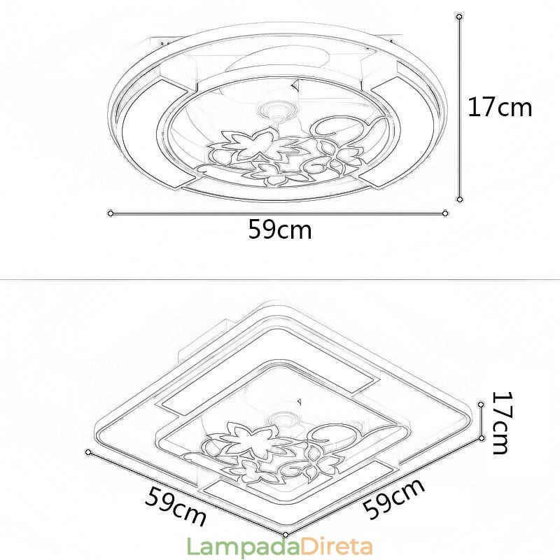 Ventiladores de teto estilo europeu com luz