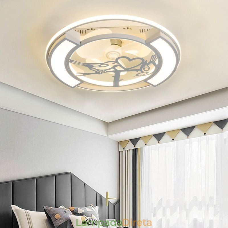 Ventiladores de teto estilo europeu com luz