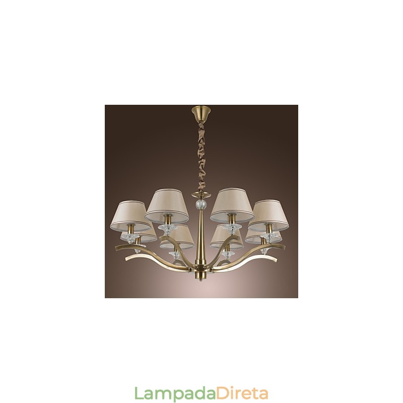 Lustre moderno contemporâneo tradicional clássico rústico chalé vintage country island latão metal lustre