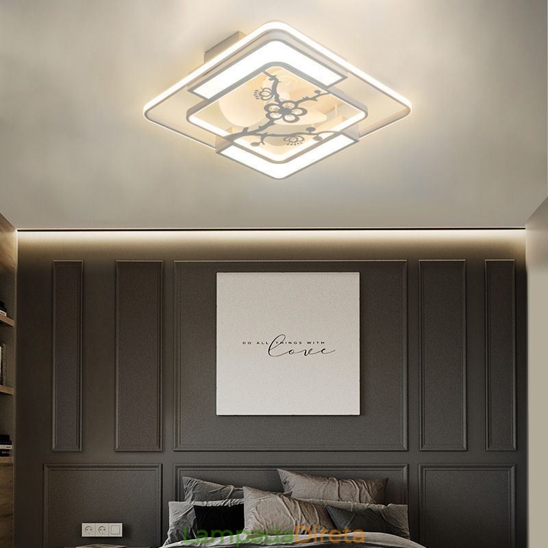 Ventiladores de teto estilo europeu com luz