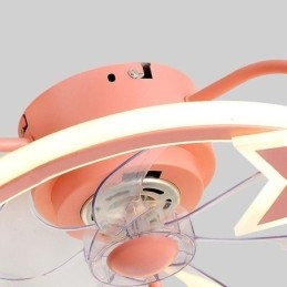 Ventilador de teto de desenho animado, luminária de teto criativa para crianças