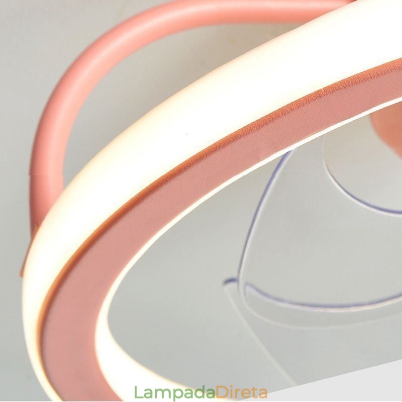 Ventilador de teto de desenho animado, luminária de teto criativa para crianças