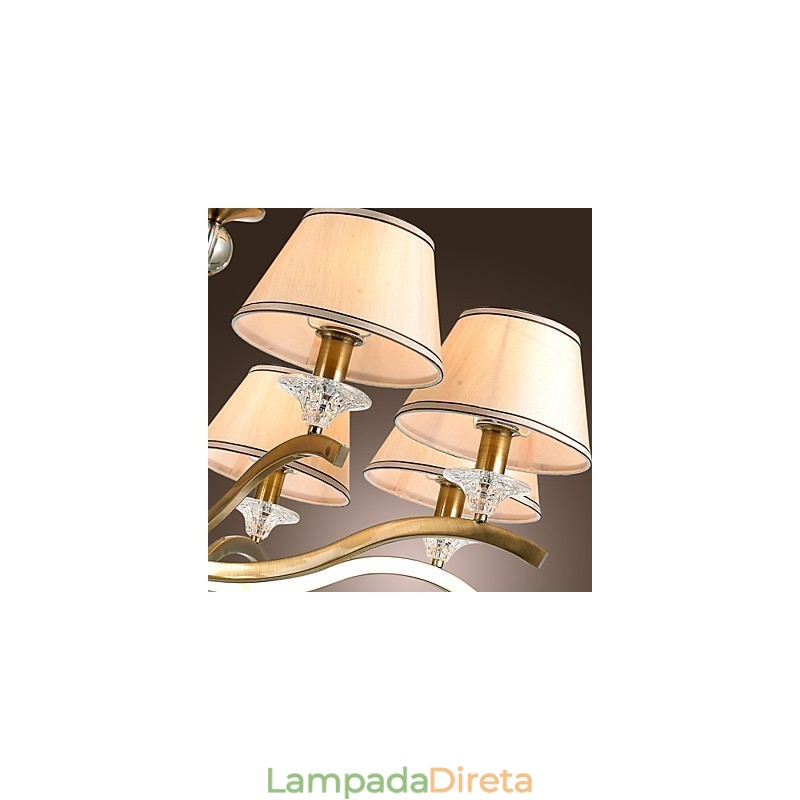 Lustre moderno contemporâneo tradicional clássico rústico chalé vintage country island latão metal lustre