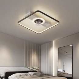 Ventilador de teto moderno com luzes controle remoto ventilador lâmpada