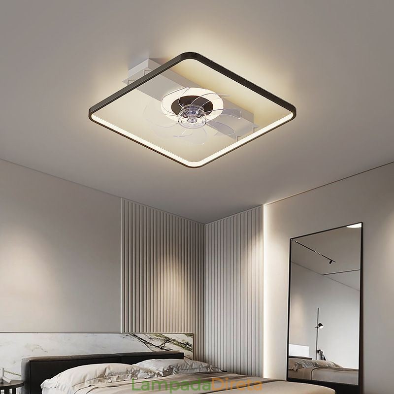 Ventilador de teto moderno com luzes controle remoto ventilador lâmpada
