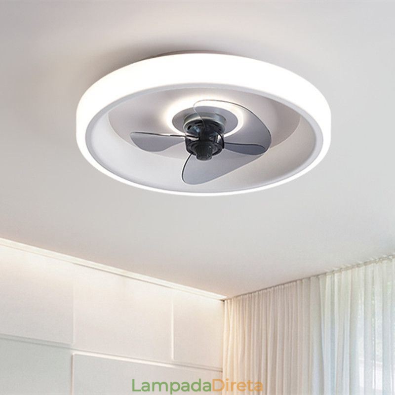 Ventilador de teto moderno com luzes, controle remoto, ventilador de teto