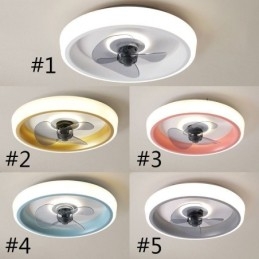 Ventilador de teto moderno com luzes, controle remoto, ventilador de teto