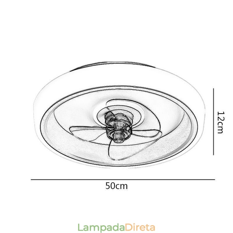 Ventilador de teto moderno com luzes, controle remoto, ventilador de teto