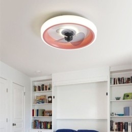 Ventilador de teto moderno com luzes, controle remoto, ventilador de teto