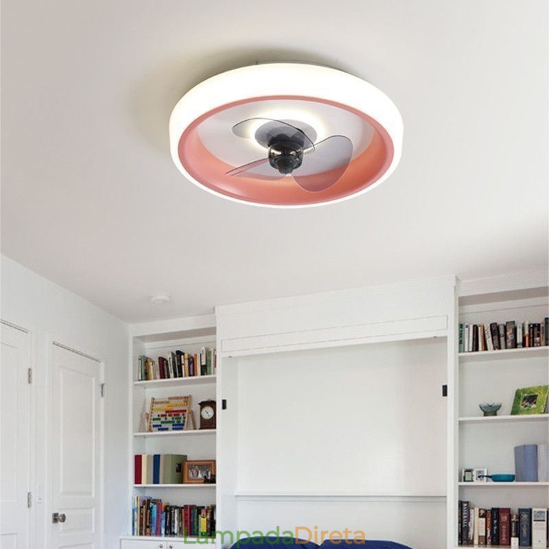 Ventilador de teto moderno com luzes, controle remoto, ventilador de teto