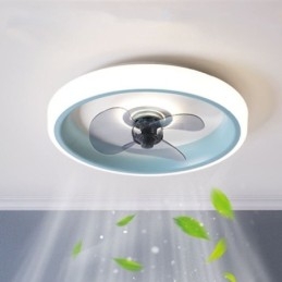 Ventilador de teto moderno com luzes, controle remoto, ventilador de teto