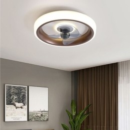 Ventilador de teto moderno com luzes, controle remoto, ventilador de teto
