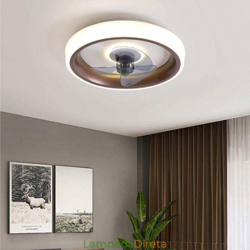 Ventilador de teto moderno com luzes, controle remoto, ventilador de teto