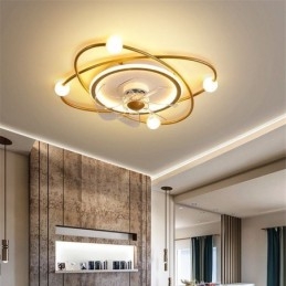 Ventiladores de teto modernos Iluminação interna Jantar
