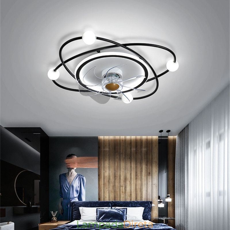 Ventiladores de teto modernos Iluminação interna Jantar