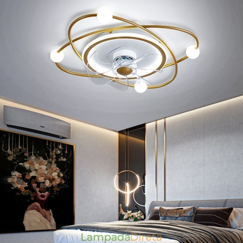 Ventiladores de teto modernos Iluminação interna Jantar