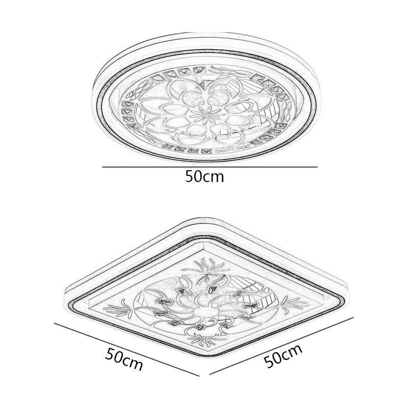Ventilador de teto inteligente com decoração de escurecimento contínuo de luz
