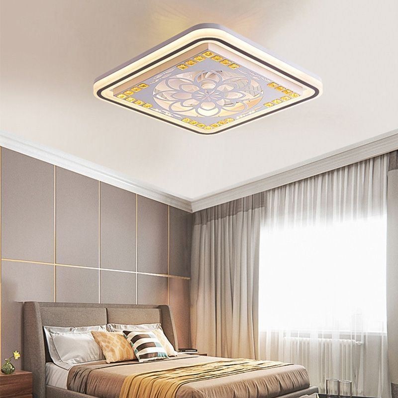 Ventilador de teto inteligente com decoração de escurecimento contínuo de luz