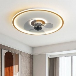 Macaron Ventilador de Teto Luz Controle Remoto Decor Ventilateur