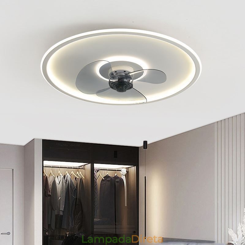Macaron Ventilador de Teto Luz Controle Remoto Decor Ventilateur