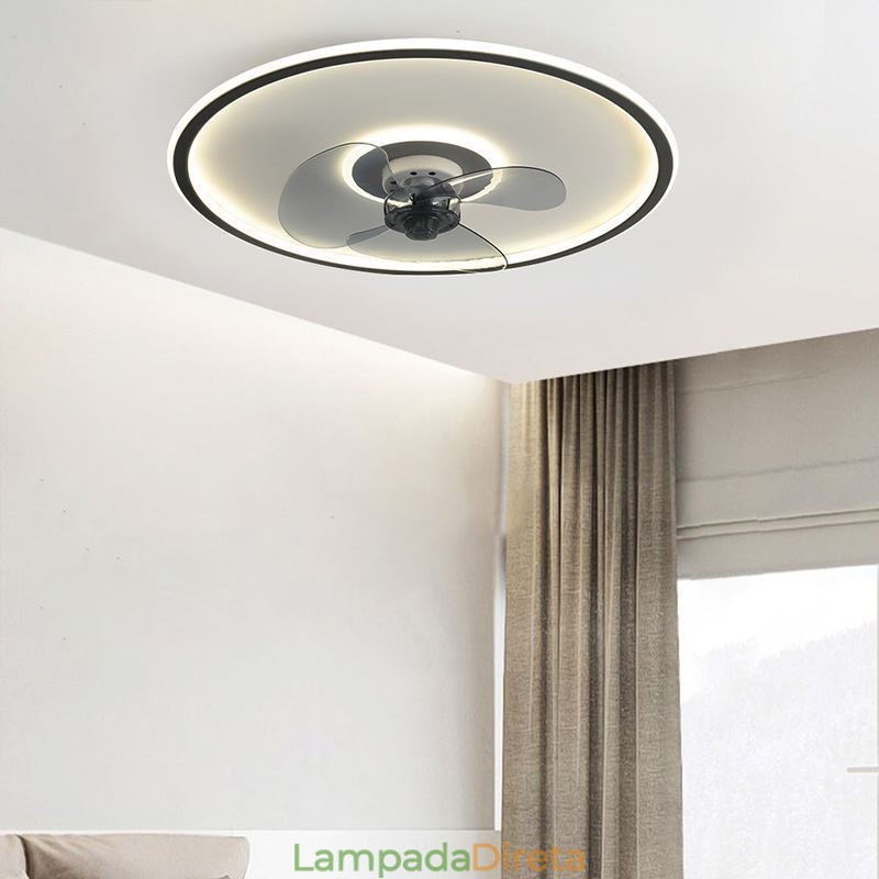 Macaron Ventilador de Teto Luz Controle Remoto Decor Ventilateur