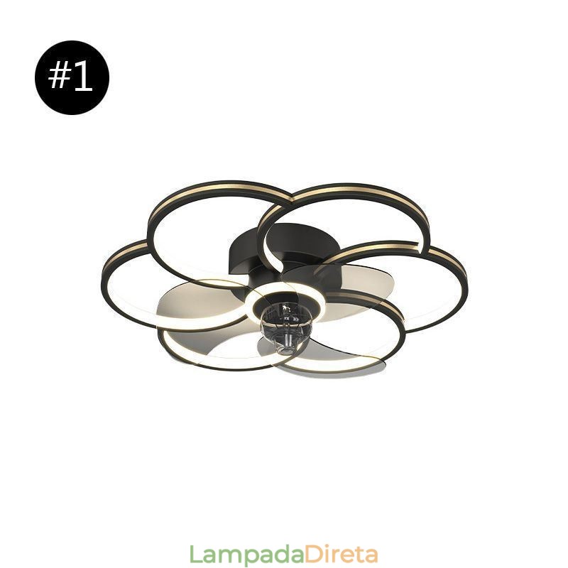 Ventiladores de Teto Com Luzes Lustre Ventilateur