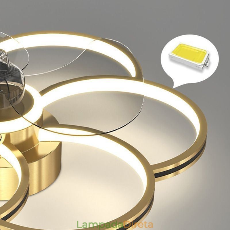 Ventiladores de Teto Com Luzes Lustre Ventilateur