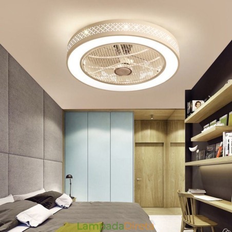 Ventilador de teto ultrafino com luz invisível Ventilador de teto com luz Ventilador de teto ultrafino com luz invisível Ventilador de teto com luz