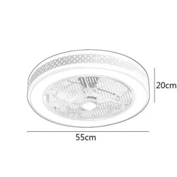 Ventilador de teto ultrafino com luz invisível Ventilador de teto com luz