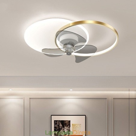 Luminária de teto estilo ventilador, luminária moderna estilo art déco