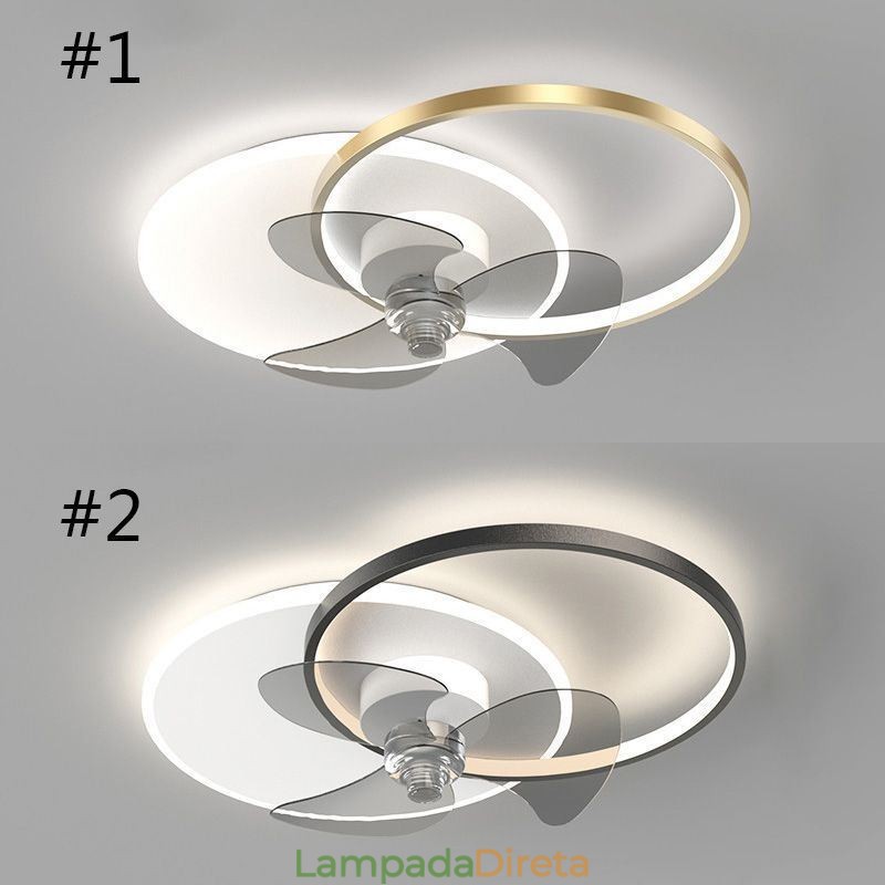 Luminária de teto estilo ventilador, luminária moderna estilo art déco