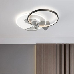 Luminária de teto estilo ventilador, luminária moderna estilo art déco