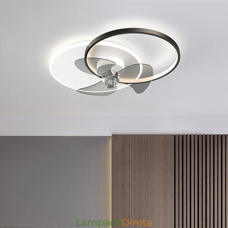 Luminária de teto estilo ventilador, luminária moderna estilo art déco