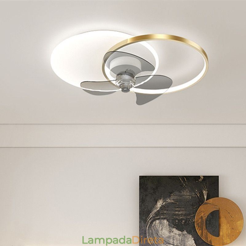 Luminária de teto estilo ventilador, luminária moderna estilo art déco