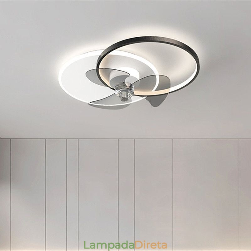 Luminária de teto estilo ventilador, luminária moderna estilo art déco